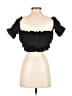 Shein Black Short Sleeve Top Size XS - photo 2