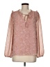 DR2 100% Polyester Pink Long Sleeve Blouse Size M - photo 1