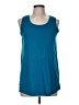 Lands' End 100% Cotton Teal Sleeveless Top Size M (tall) - photo 1