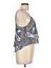 Charlotte Russe 100% Polyester Blue Sleeveless Top Size L - photo 4