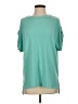 White Birch Teal Short Sleeve Top Size S - photo 1