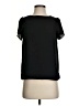 J. by J.Crew 100% Polyester Black Short Sleeve Blouse Size 0 - photo 1