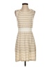 Express Stripes Tan Casual Dress Size S - photo 1