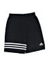 Adidas 100% Polyester Stripes Black Athletic Shorts Size 6 - photo 1