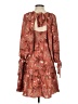 North End 100% Polyester Paisley Brown Casual Dress Size S - photo 2