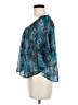 Love, Fire 100% Polyester Teal 3/4 Sleeve Blouse Size M - photo 5