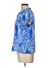 CeCe 100% Polyester Blue Short Sleeve Blouse Size L - photo 5