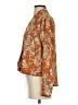 Weston 100% Polyester Floral Orange Long Sleeve Blouse Size S - photo 5