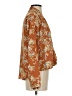 Weston 100% Polyester Floral Orange Long Sleeve Blouse Size S - photo 4