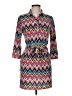 Grifflin Chevron-herringbone Brown Casual Dress Size M - photo 1