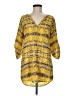 19 Cooper 100% Polyester Yellow Casual Dress Size M - photo 1