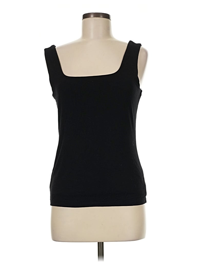 Pre-owned Ann Taylor Sleeveless T-shirt In Black