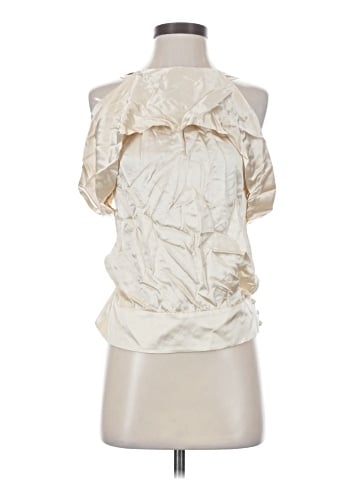 BCBGMAXAZRIA Sleeveless Silk Top (view 1)
