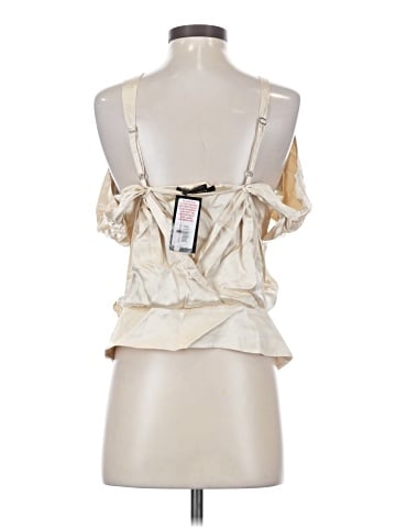 BCBGMAXAZRIA Sleeveless Silk Top (view 2)