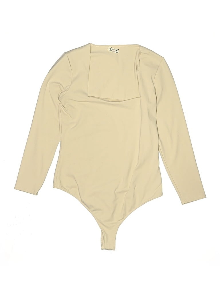 Pre-owned Intimately By Free People Bodysuit In Tan