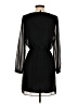 Express Outlet 100% Polyester Solid Black Casual Dress Size S - photo 2