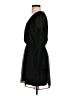 Express Outlet 100% Polyester Solid Black Casual Dress Size S - photo 5