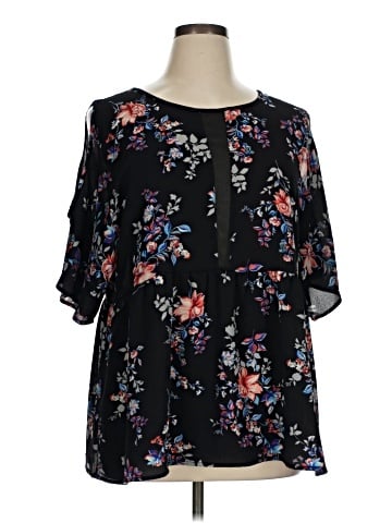 Bobeau Short Sleeve Blouse (view 1)