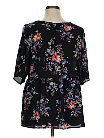 Bobeau Short Sleeve Blouse (view 2)