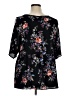 Bobeau 100% Polyester Black Short Sleeve Blouse Size 1X - photo 2