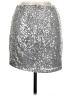 Aqua Metallic Silver Formal Skirt Size M - photo 2