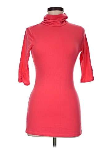 Chocolate Short Sleeve Turtleneck (view 1)