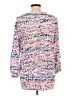 Emily Daniels Polka Dots Graphic Pink Long Sleeve Blouse Size L - photo 2