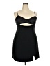 Open Edit Solid Black Cocktail Dress Size XXL - photo 1
