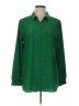 Liz Claiborne 100% Polyester Polka Dots Green 3/4 Sleeve Blouse Size L - photo 1