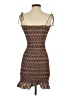 Storia 100% Polyester Tweed Brown Cocktail Dress Size S - photo 2