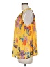 Current Air 100% Polyester Yellow Sleeveless Blouse Size M - photo 5