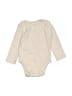 Old Navy 100% Cotton Ivory Long Sleeve Onesie Size 3-6 mo - photo 1