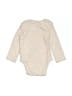 Old Navy 100% Cotton Ivory Long Sleeve Onesie Size 3-6 mo - photo 2