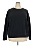 Zella Solid Black Sweatshirt Size 2X - photo 1
