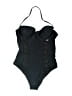 Forever 21 Solid Black One Piece Swimsuit Size L - photo 1