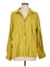 Chico's Design Solid Yellow Long Sleeve Button-Down Shirt Size Lg (2) - photo 1