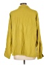 Chico's Design Solid Yellow Long Sleeve Button-Down Shirt Size Lg (2) - photo 2