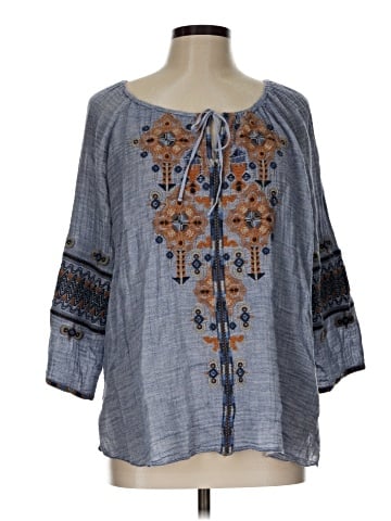 Johnny Was 3/4 Sleeve Blouse (view 1)