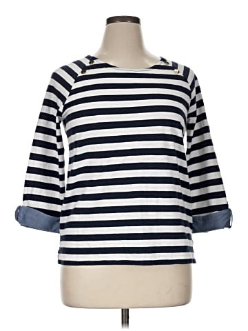 Jones New York Signature 3/4 Sleeve Top (view 1)