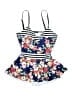 Assorted Brands Floral Blue Swimsuit Top Size S - photo 1