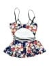 Assorted Brands Floral Blue Swimsuit Top Size S - photo 2