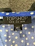 Topshop Blue Short Sleeve Blouse Size 6 - photo 4