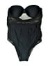 Unbranded Solid Black One Piece Swimsuit Size M - photo 1