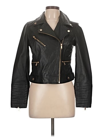 Mint Velvet Leather Jacket (view 1)