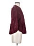 Mi ami 100% Polyester Burgundy 3/4 Sleeve Blouse Size S - photo 4