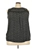 Ann Taylor LOFT 100% Polyester Black Sleeveless Blouse Size 24 - photo 1