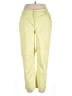 Chico's Solid Yellow Khakis Size XL (3) - photo 1