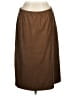 J.Jill Solid Brown Casual Skirt Size M - photo 1