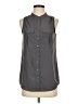 J.Crew Gray Sleeveless Button-Down Shirt Size 2 - photo 1