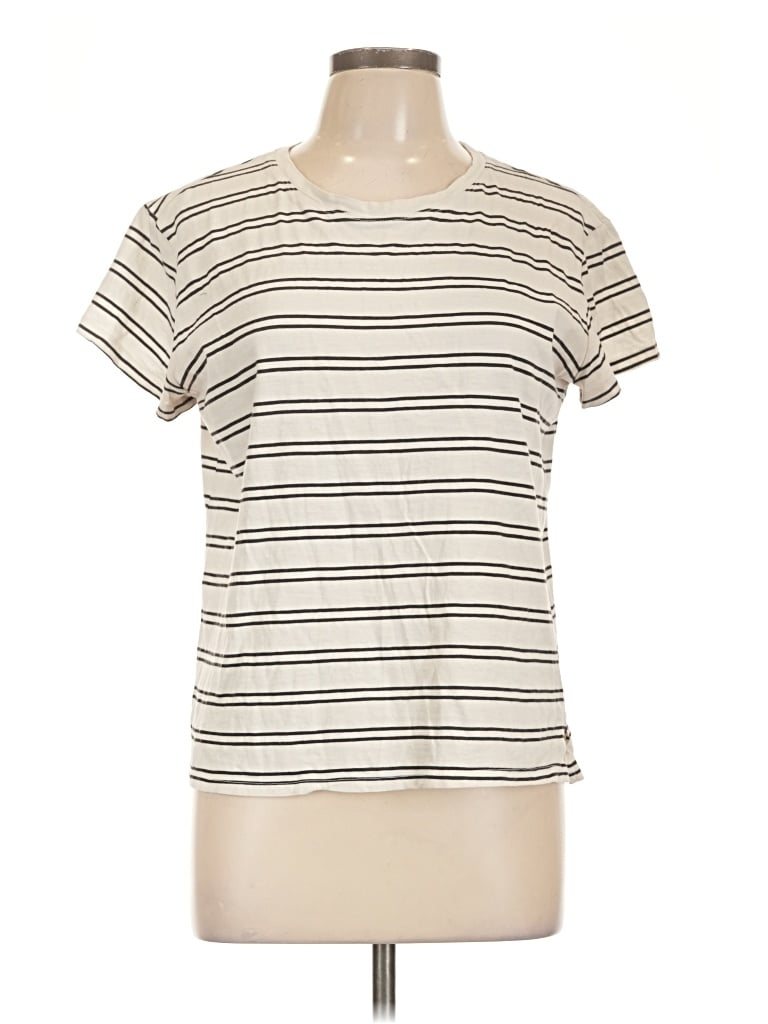 Pre-owned 24/7 Maurices Short Sleeve T-shirt In Ivory